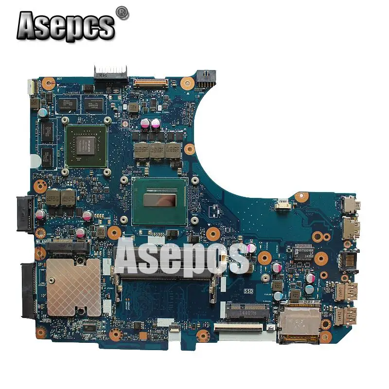 Asepcs N551JM материнская плата для ноутбука ASUS N551JM G551JM N551JW N551J N551 Тесты оригинальная материнская плата I7-4710HQ GTX860M