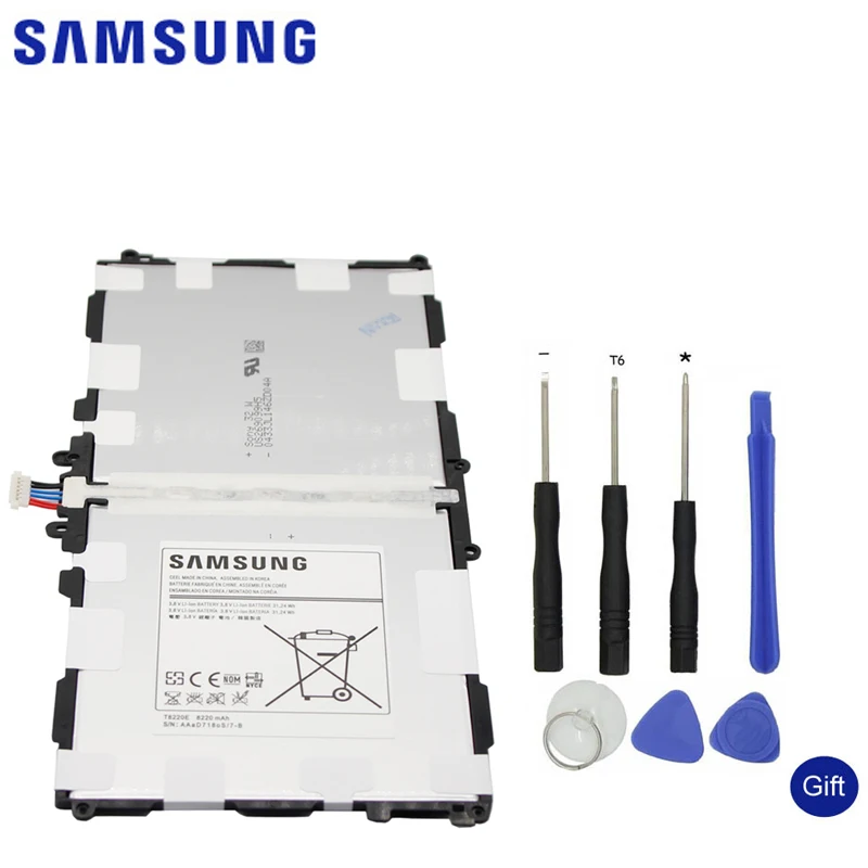 

Samsung Flat Spare Battery T8220E For Samsung GALAXY Note 10.1 Tab Pro 10.1 P600 P601 P605 SM-P607 SM-T520 SM-T525 8220mAh