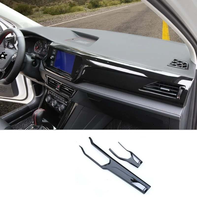 

Automovil Auto Modified Decorative Gear Window Interior Fashion Car Styling Covers Mouldings Bright 18 19 FOR Volkswagen Tharu