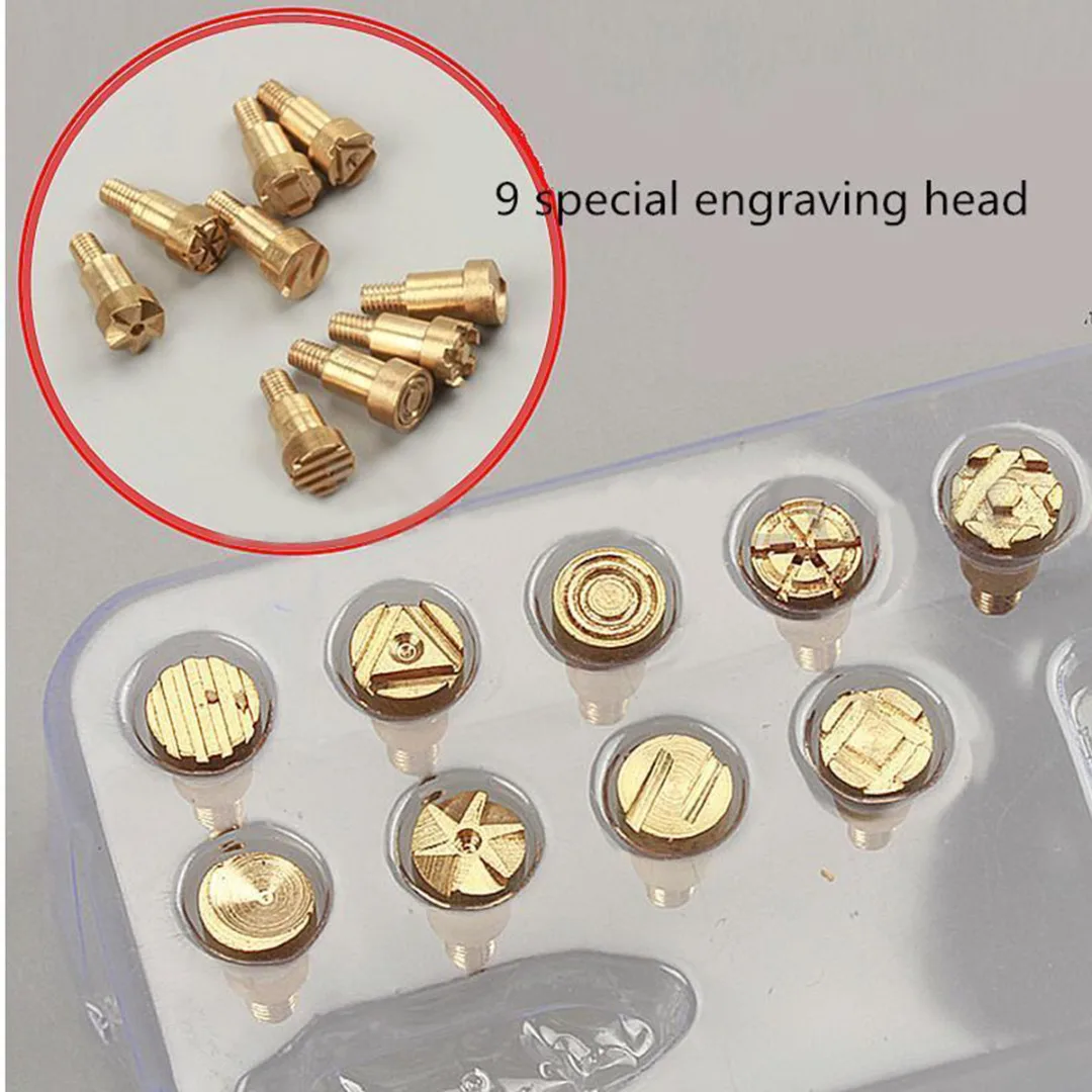 22pcs/set 30W Wood Burning Pen Tips 3.7mm Stencil Soldering Iron Tip