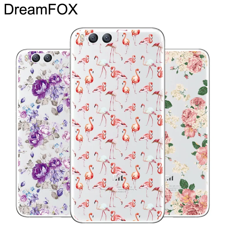 DREAMFOX L580 Fashion Flower Soft TPU Silicone Case Cover For Xiaomi Mi Note 2 3 4 5 6 8 SE M5 4C 4S 5C 5S 5X 6X A1 Plus |