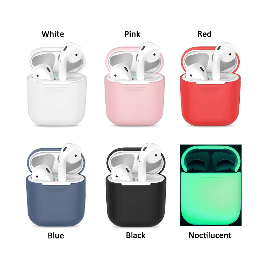 Чехол-накладка для Apple Airpods силиконовый с защитой от потери | Электроника