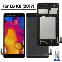 Для LG K8 M200 M200N M200E M210 ЖК-дисплей кодирующий преобразователь сенсорного экрана в сборе Замена Pantalla с рамкой