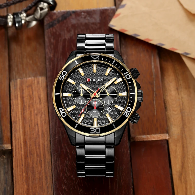 

CURREN Men's Casual Sport Quartz Watches Men Fashion Luxury Watch Man Stainless Steel Waterproof Wristwatch Relogio Masculino