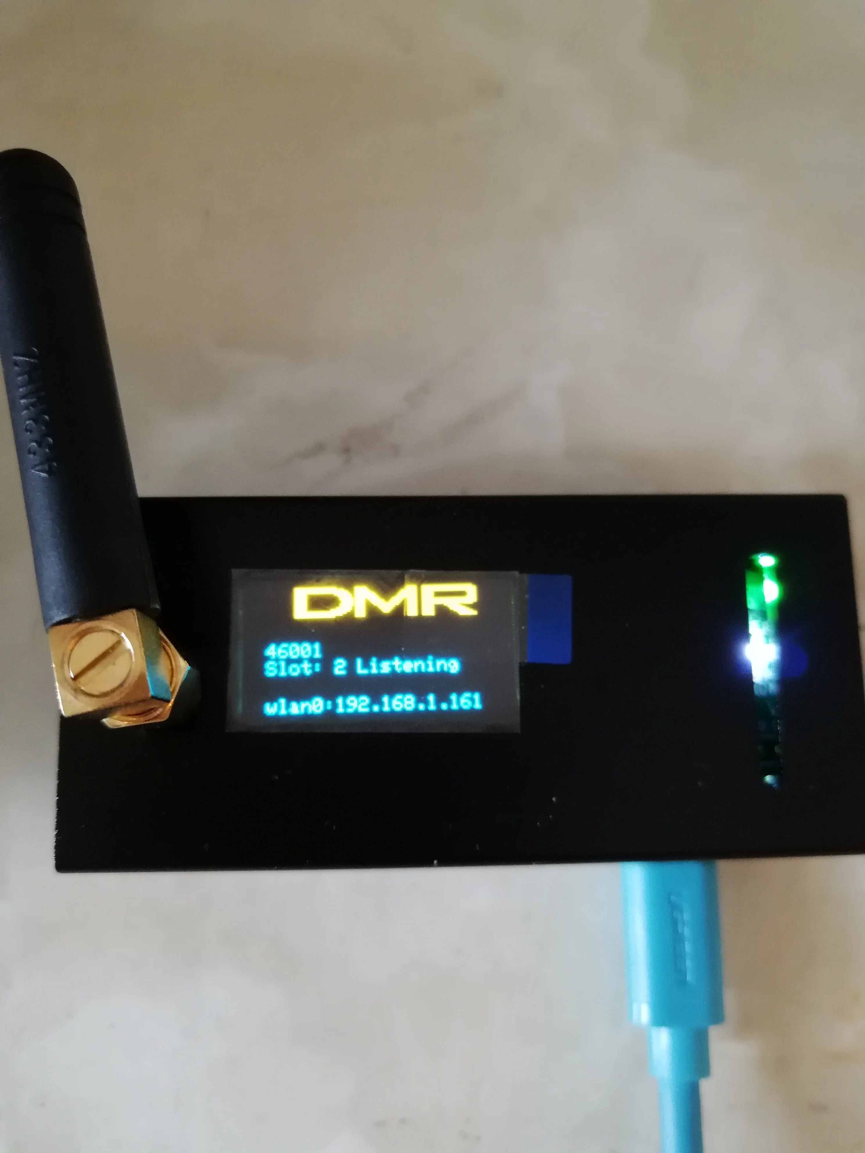 

MMDVM Assembled hotspot P25 DMR YSF+Raspberry Pi+OLED+Antenna+SD card