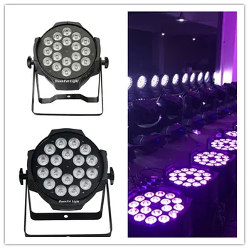 

4pcs/lot disco par led light 18x18w RGBWAUV indoor wash light led par 10channel led par light rgbwauv 18*18W