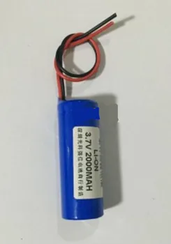 

Free shipping 2pcs/lot 3.7v 18500 18490 1400mAh lithium rechargeable battery li-ion battery with wire