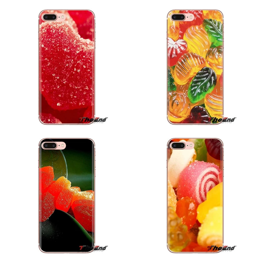 

For Sony Xperia Z Z1 Z2 Z3 Z5 compact M2 M4 M5 C4 E3 T3 XA Huawei Mate 7 8 Y3II Food Wallpaper Marmalade Transparent TPU Housing