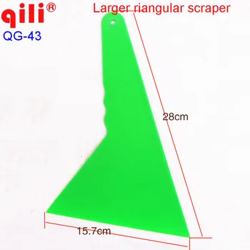 

50pcs/High-temperature durability with import POM Largest riangular squeegee with handle floor clean and industry tool
