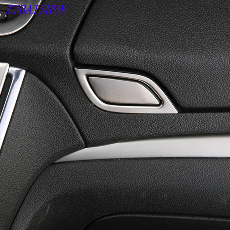 

Stainless Steel Car Interior Dashboard Storage Box Cover Decoration Fit For Vauxhall Opel Mokka BUICK ENCORE 2013-2015