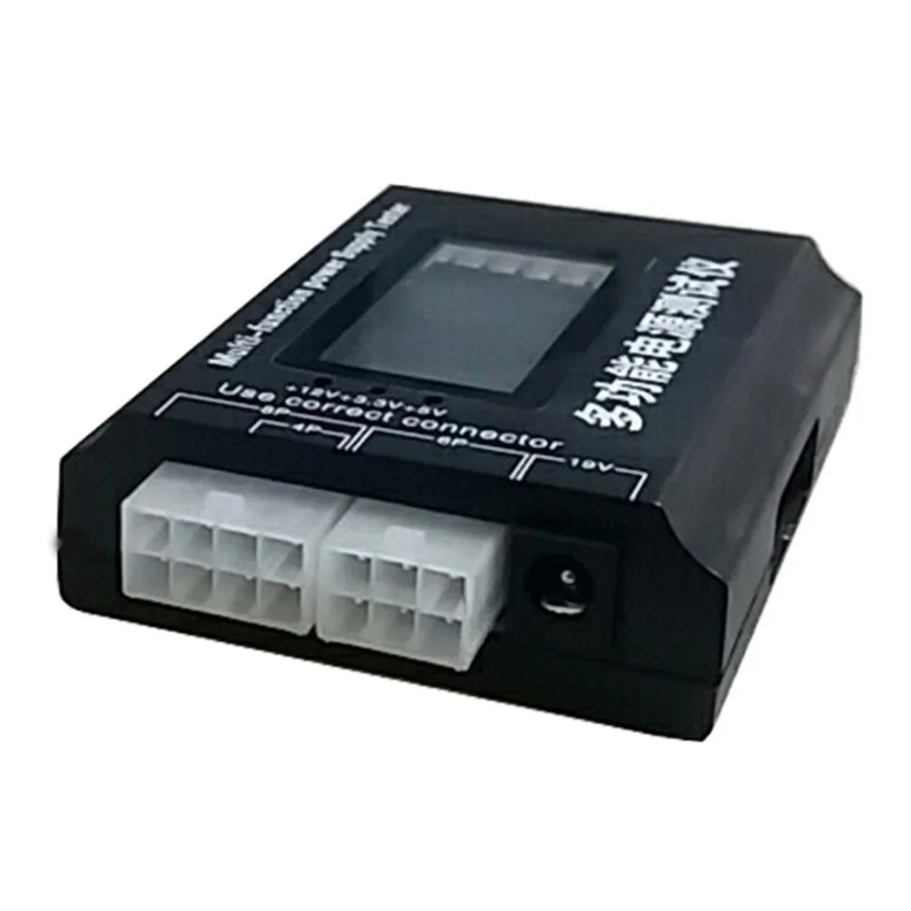جديد الرقمية lcd pc الكمبيوتر pc امدادات الطاقة فاحص 20/24 دبوس sata hdd الفاحصات امدادات الطاقة فاحص مدقق أسود دروبشيبينغ