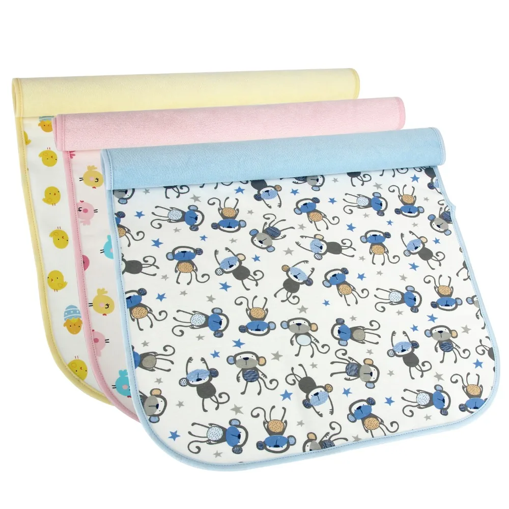 3PCS Baby Diaper pads Kids changing Mat cart cloth pad waterproof