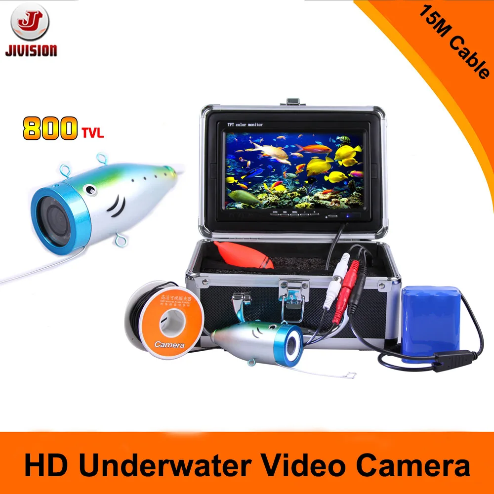 7" LCD monitor Underwater Fishing Camera 15m cable Fish