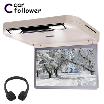 

13.3 Inch Car Roof mount DVD Player Flip Down HD 1080P Video USB/SD/HDMI/MP5/IR FM Transmitter TFT Wide Digital Screen