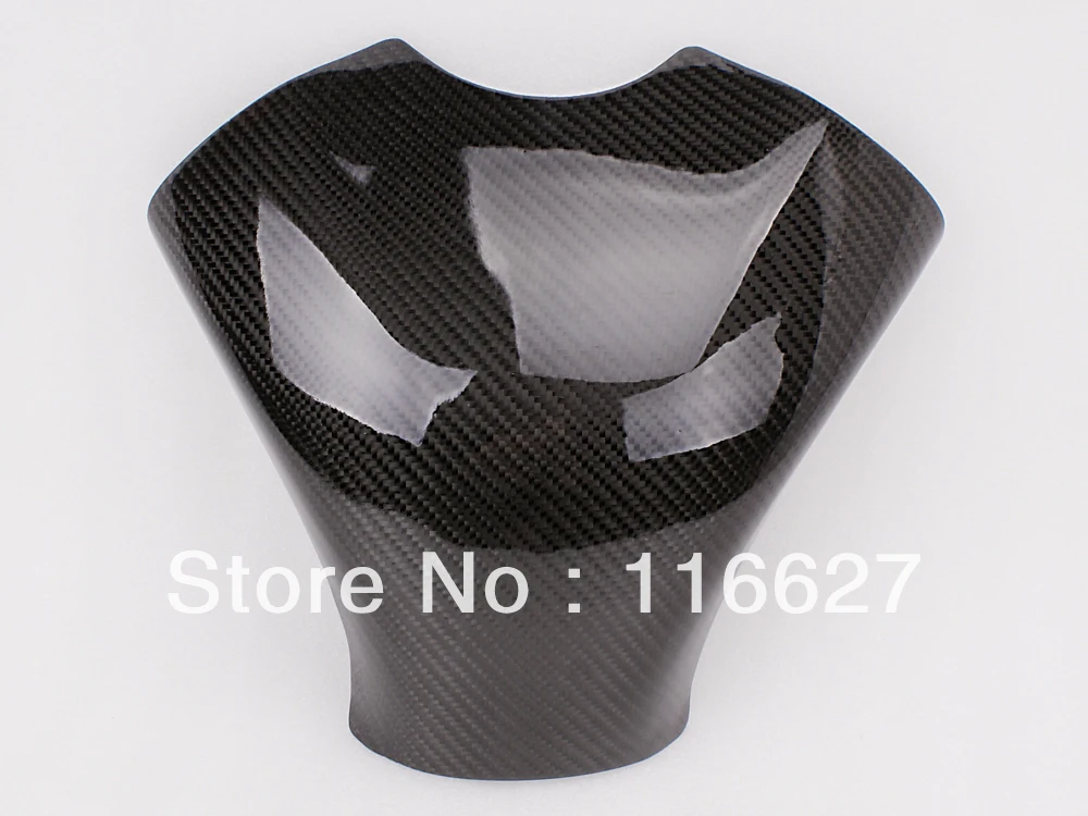 Freeshipping Carbon Fiber Fuel Gas Tank Protector Pad Shield For Kawasaki ZX6R 636 2007 2008in