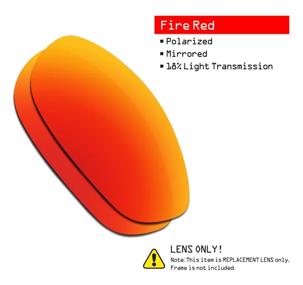 SmartVLT поляризованные Сменные линзы для солнцезащитных очков Оукли Монстр Собака-несколько вариантов - Цвет линз: Fire Red-ShieldCoat