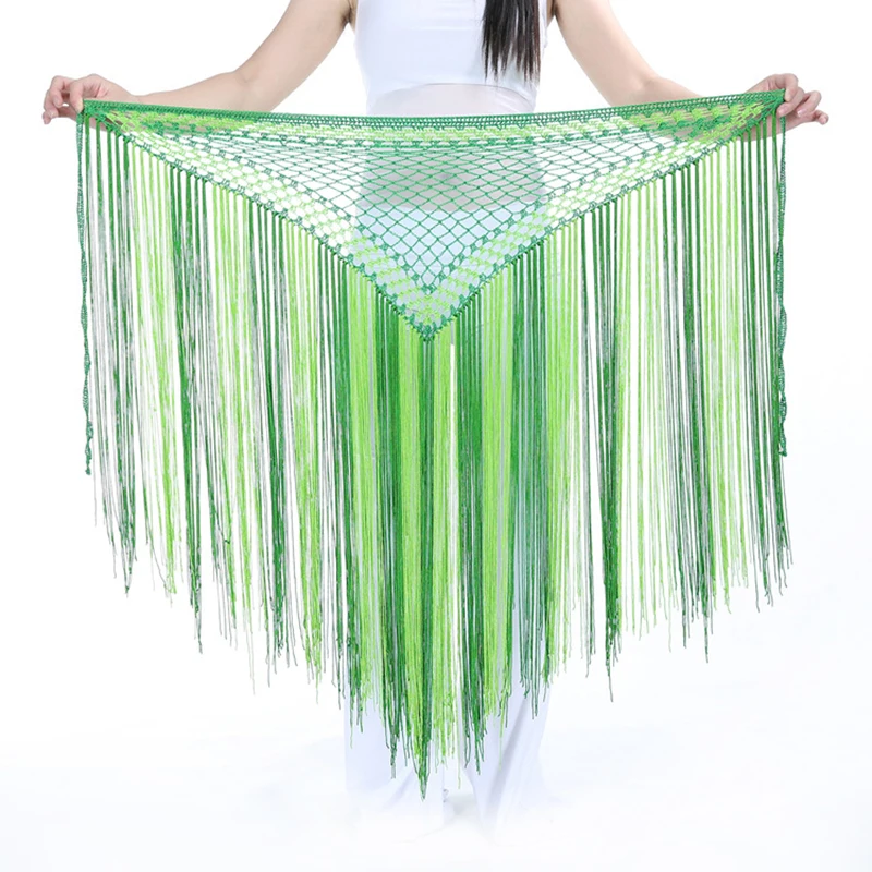 The new Argentina triangle shawl color style belly dance clothing belly dance waist chain belly dance hip towel mermaid