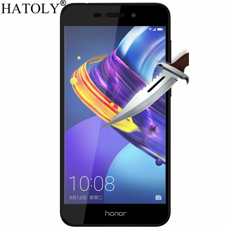 2 шт. закаленное стекло для huawei honor 6C Pro защита экрана v9 play полное покрытие 3D пленка