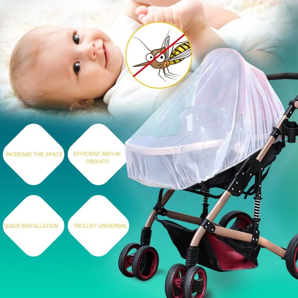 Summer Universal Infants Baby Stroller Mosquito Net Buggy Pram