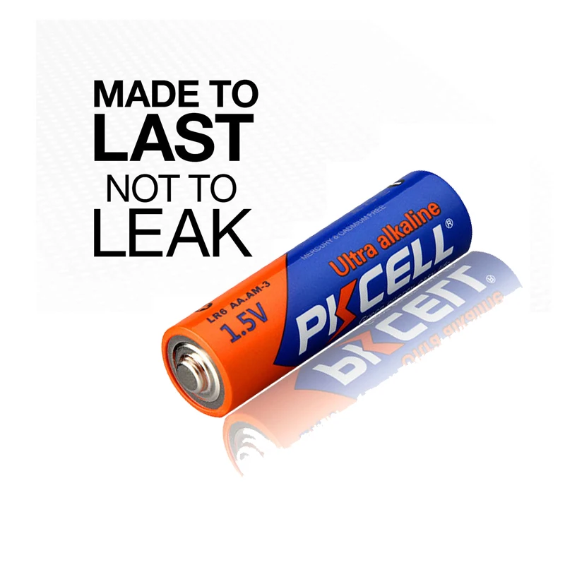 PKCELL оптом 24 шт. LR6 AA супер щелочная батарея AM3 E91 MN1500 1 5 в 360 мин сухая для MP3