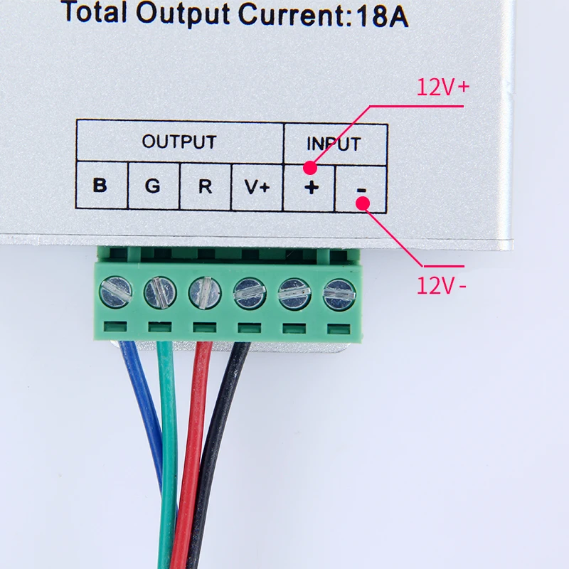 ИК-контроллер для светодиодной ленты RGB с пультом дистанционного управления 12 в 24 В соединительный провод 18A 36A неоновый RGB светодиодный пульт управления