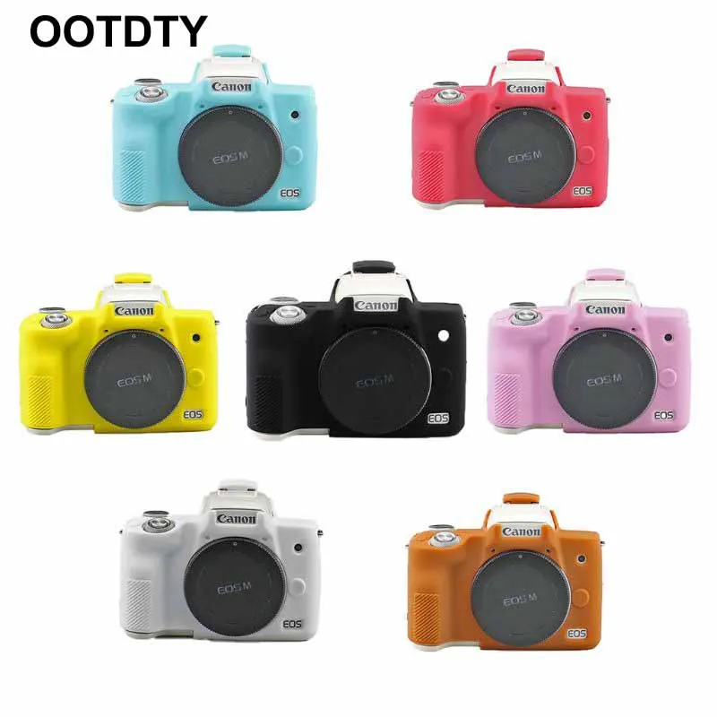 

Protective Cover Case Soft Silicone TPU Skin Body Shell Wear-Resistant Shockproof Camera Accessories for Canon EOS M50