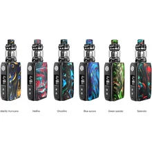 Kit Cigarro eletrônico Original IJOY SHOGUN UNIV 180 w Vape Pen Suporte Subohm Dupla 18650 Caixa Mod Vaporizador Tanque de Resina vaper