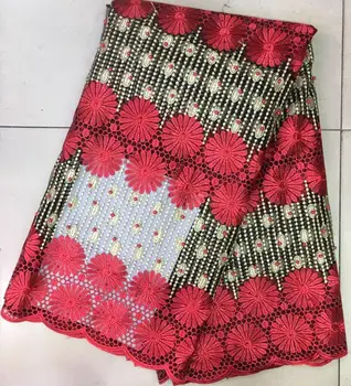 

Best selling African fabric Nigerian lace French tulle embroidery high density