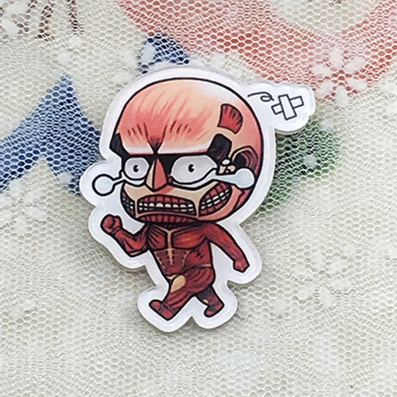 

FFFPIN Japan Anime Clothes Badge Attack on Titan Cute Breastpin Pin Brooch Coin Collect Car Knapsack Ornament 4-5cm Child gift