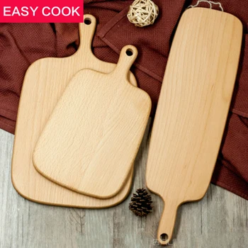

Wooden Beech Wood Pastry Chopping Cheese Cutting Board 3 Sizes Baking Block