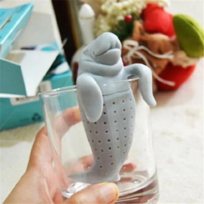 100% food safe! 1Piece Manatea Infuser / Manatee Mana Tea Strainers Safety High Quality Silicone Rubber