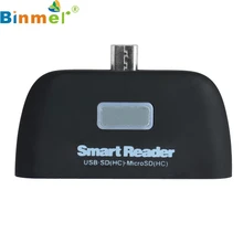Одежда высшего качества микро USB 3 в 1 адаптер для чтения карт памяти USB/TF/SD для samsung Galaxy S7 край JUN1