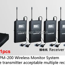 Бутик Takstar WPM-200 UHF Беспроводная система монитора стерео наушники-вкладыши беспроводные наушники передатчик 1 шт.+ 5 шт. приемник+ 5 наушников