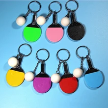 7 цветов спортивный мяч для настольного тенниса бадминтон и боулинг брелок сувенирное кольцо подарочные аксессуары