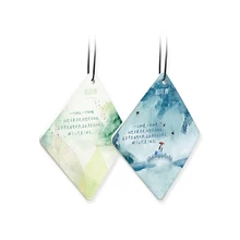 1 шт. диамон Висячие Духи Освежитель Воздуха романтическая поэтический аромат ароматизатор бумаги Роза Жасмин яблоко океан цитрусовые Агава и т. д