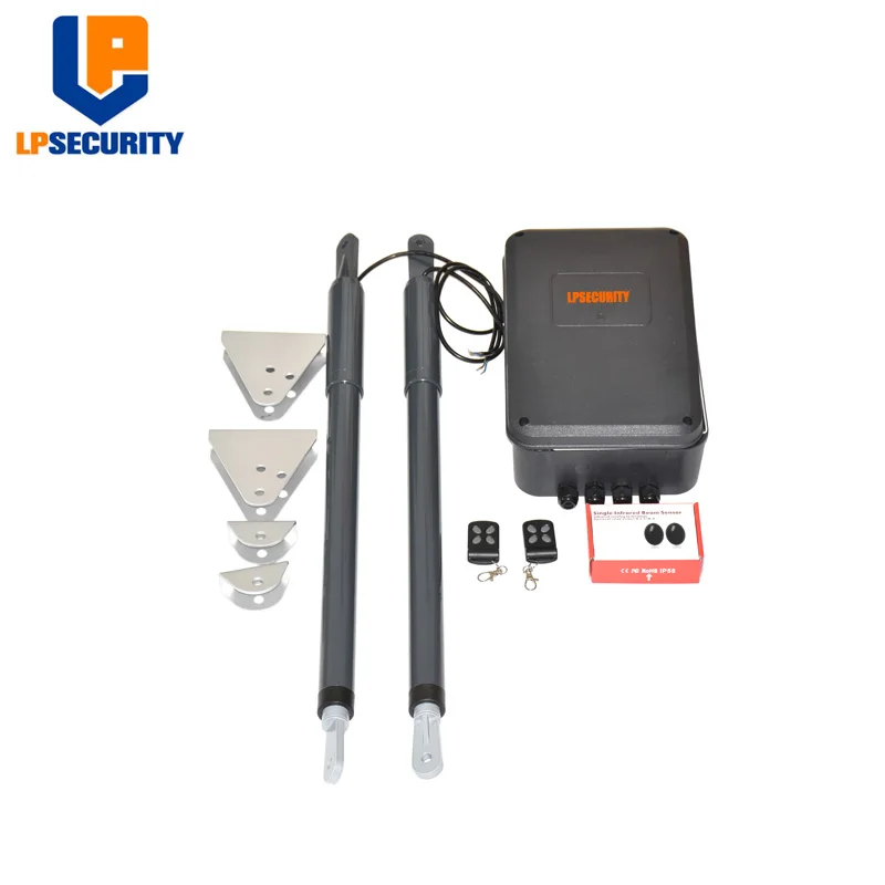 US $116.85 12VDC 200kg Per Leaf Swing Gate Opener System Electrical Gate Motor With Optional Outdoor Fingerprint Keypad Reader