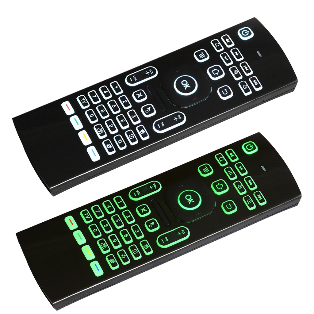 

2019 Hot 6-Axis Gyro 2.4GHz Wireless Backlit Keyboard MX3 Air Mouse IR Learning Remote Control