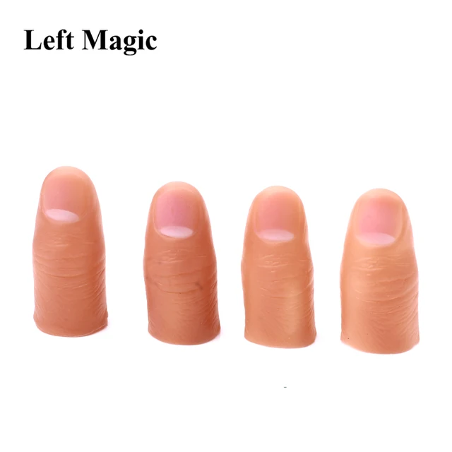 5pcs Hard Thumb Tip Finger Fake Magic Trick Close Up Vanish Appearing Finger Trick Props Toy Funny Prank Party G8003 6