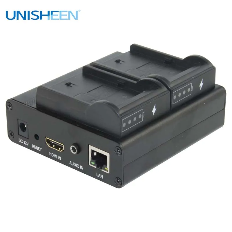 Unisheen H.265 H.264 IPTV видео кодировщик 2,4G 5,8G wifi HDMI ультра-длительный срок службы vmix wowza youtube facebook ip rtmp потоковая передача