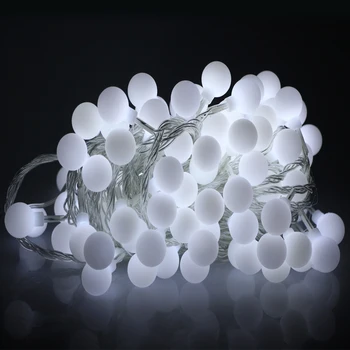 

10m 100leds Christmas Fairy Ball Lights 8 Modes LED Ball Globe String Lights for Garden Party Christmas Decoration+EU/US/UK Plug