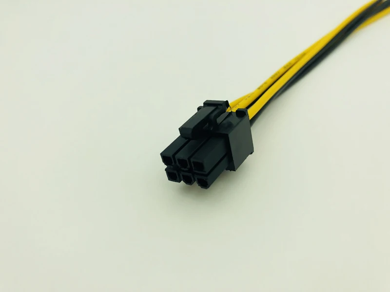Удлинительный кабель PCIE с 6 контактами на штырьков адаптер питания типа Папа-мама
