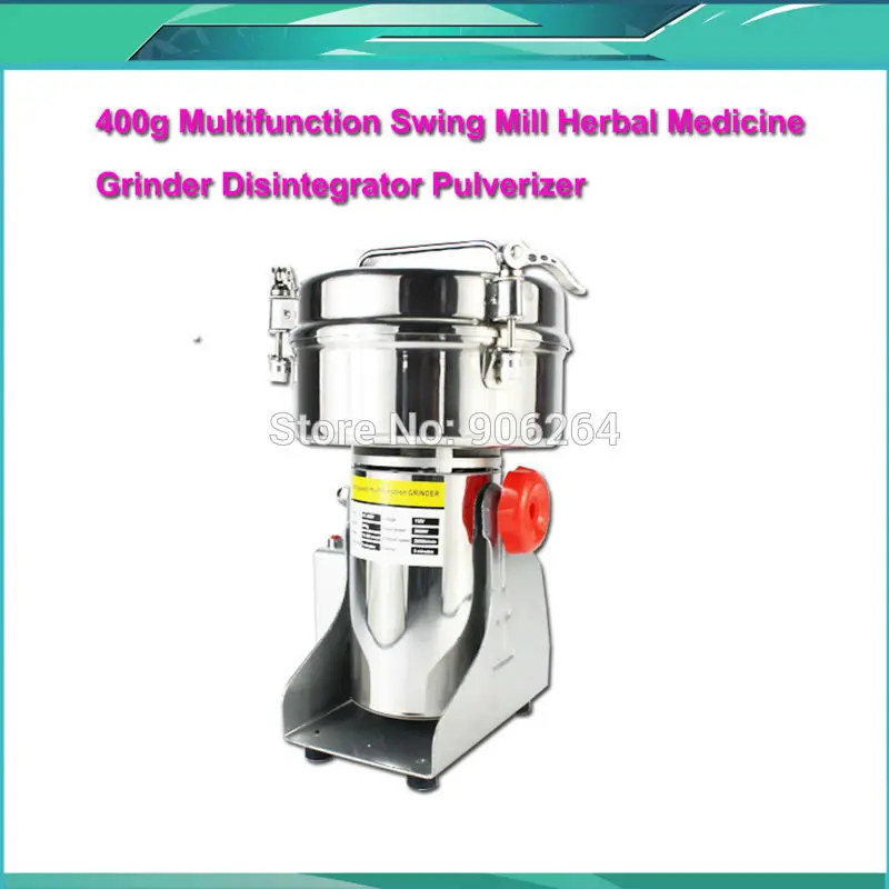 Buy 400g Stainless Steel High speed Grinder Multifunction Swing Mill Herbal