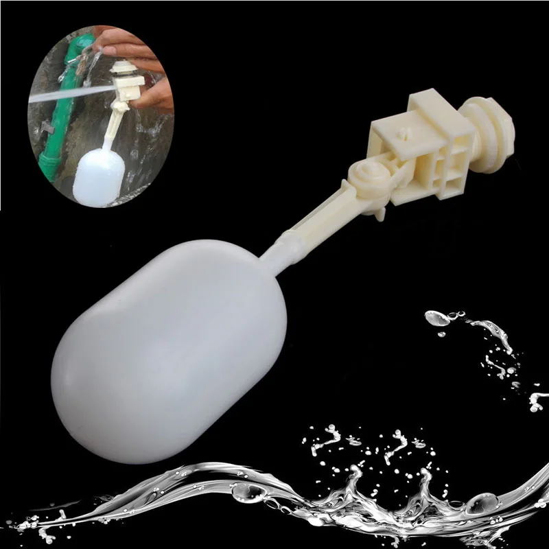 1/" Plastic Float Ball Valve Cut Automatic Filling Fish Tank Aquarium Water C63E