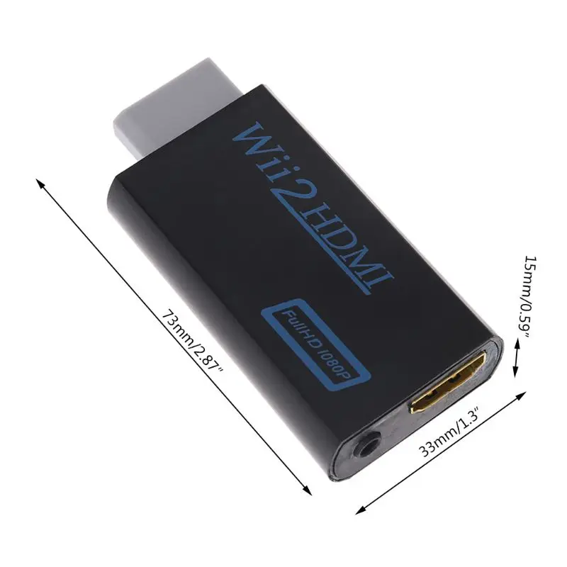  Nuovo di Alta Qualità Full HD HDMI 1080 P Dell'adattatore del Convertitore Con Audio Uscita di 3.5m