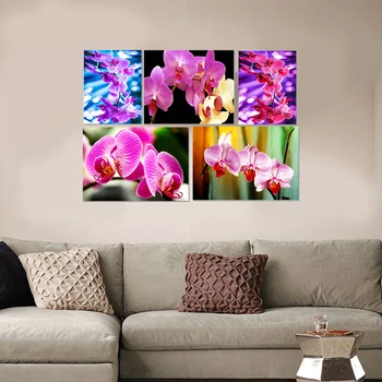 

Realistic flower canvas painting modern art prints combined country wall pictures for living room lobby bedroom restaurant study