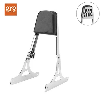 

For Harley FLSTC FLSTF FLSTN FLSTS FLSTSC FXST FXSTB FXSTS Motorcycle Rear Backrest Passenger Sissy Bar Leather Pad Chrome