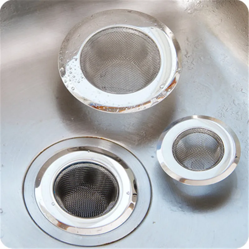 Hair Catcher Stopper Stainless Steel Bathtub Shower Drain Hole Filter Trap Metal Wire Sink Strainer Kitchen Bathroom Accessories (4)