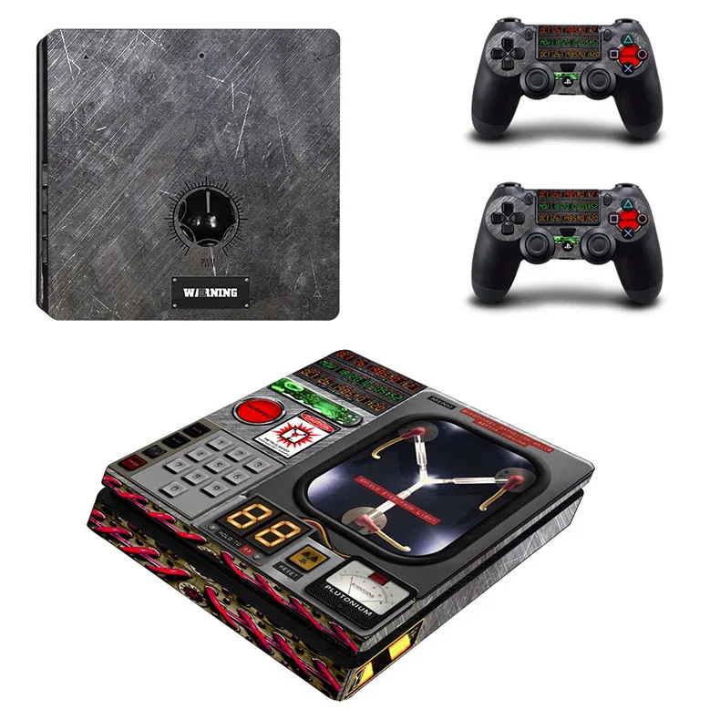 PS4 Slim Skin PS 4 Slim sticker s Play station 4 Slim виниловые наклейки для Playstation 4 Slim консоли и двух контроллеров - Цвет: YSP4S-0009