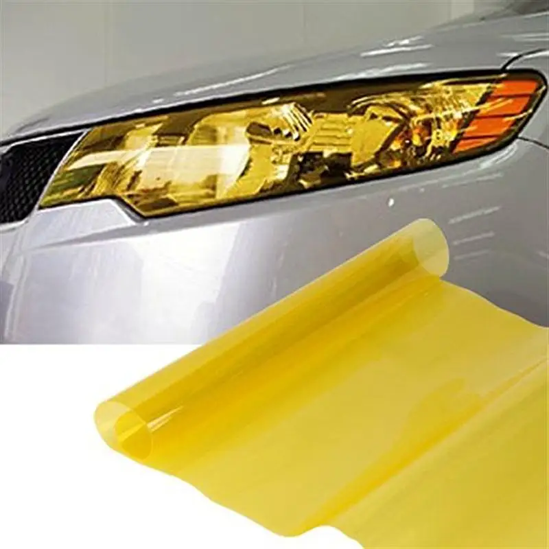 30*120cm Car Light Sticker Film Fog Light HeadLight Taillight Tint