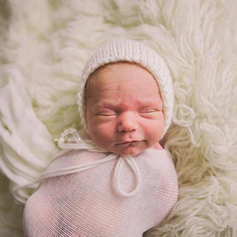 

Baby New Photography Props Blanket Wraps Stretch Knit Wrap Newborn Photo Props For Photo Shooting Cloth Accessories